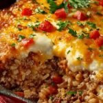 Cheesy Hamburger Rice Casserole