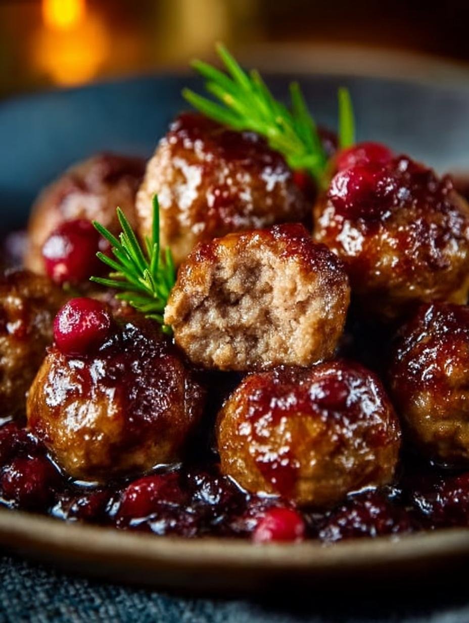 Christmas Cranberry Meatballs Incredible