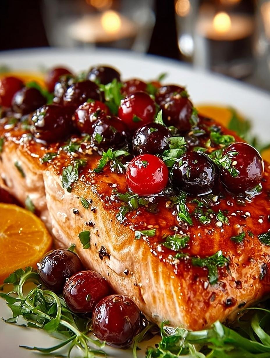 The Best Easy Christmas Salmon Recipe for a Festive Dinner - Christmas Salmon - additional detail