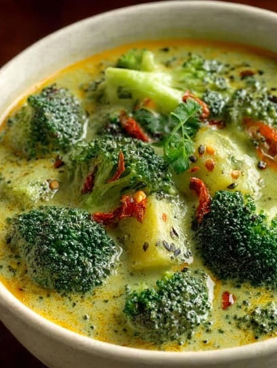 Coconut Curry Broccoli Soup