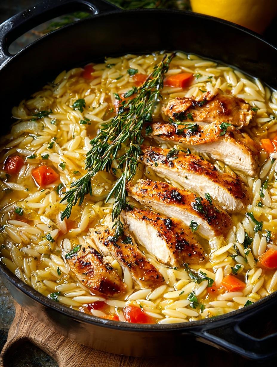 Comforting Lemon Chicken Orzo: A Cozy 40-Minute Meal - Comforting Lemon Chicken Orzo - additional detail