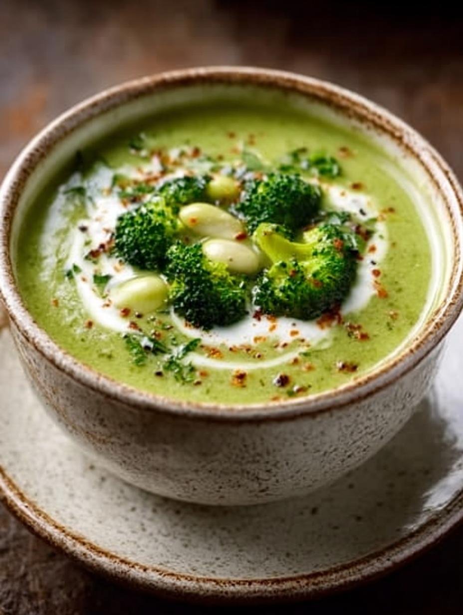 Creamy Broccoli Bean Soup