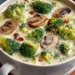 Creamy Broccoli Mushroom Soup