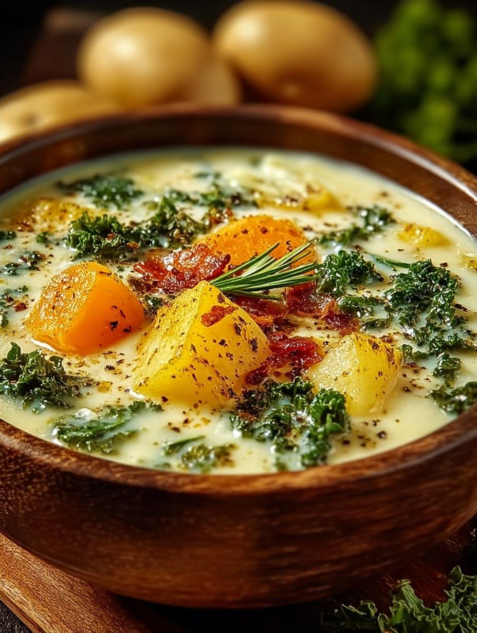 Creamy Potato Kale Soup