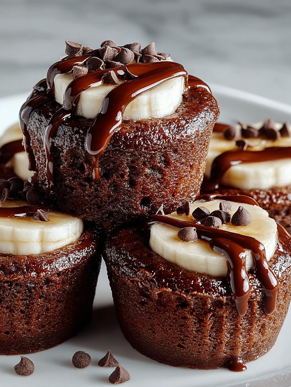 Indulge Decadent Chocolate Banana Muffins for Delight