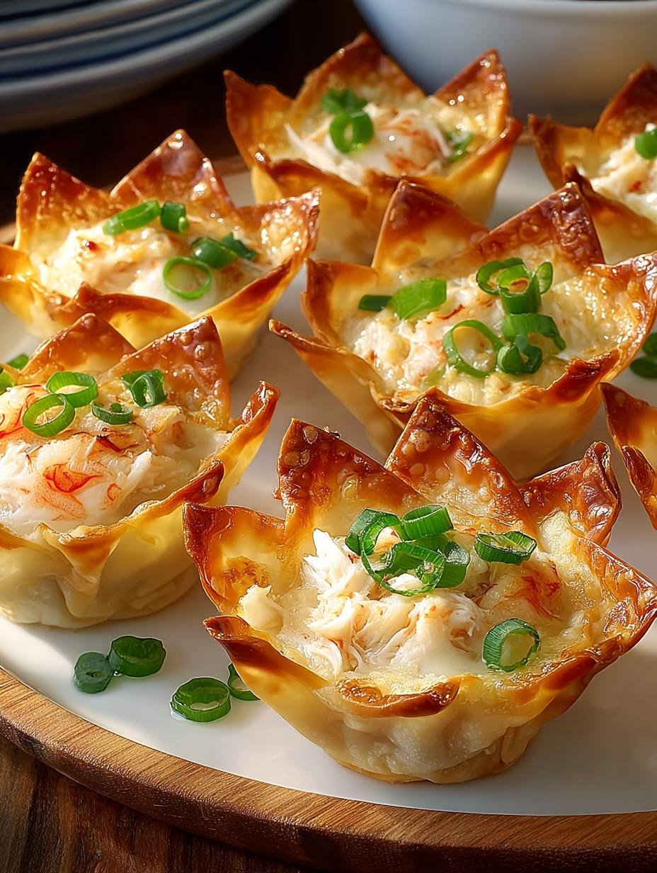 Irresistible Crab Wonton Cups