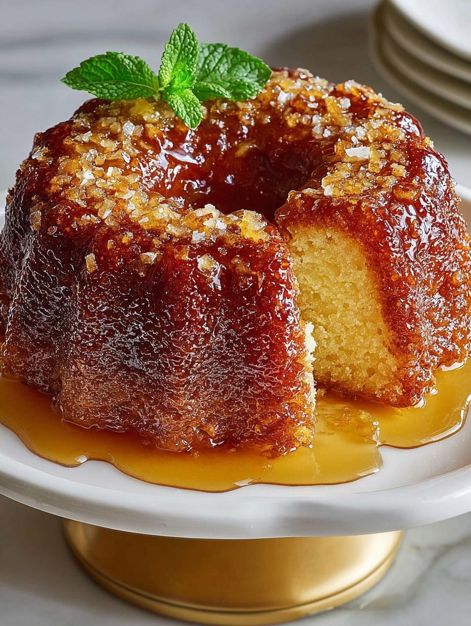 Irresistible Golden Rum Cake: 12 Steps to Paradise - Irresistible Golden Rum Cake - additional detail