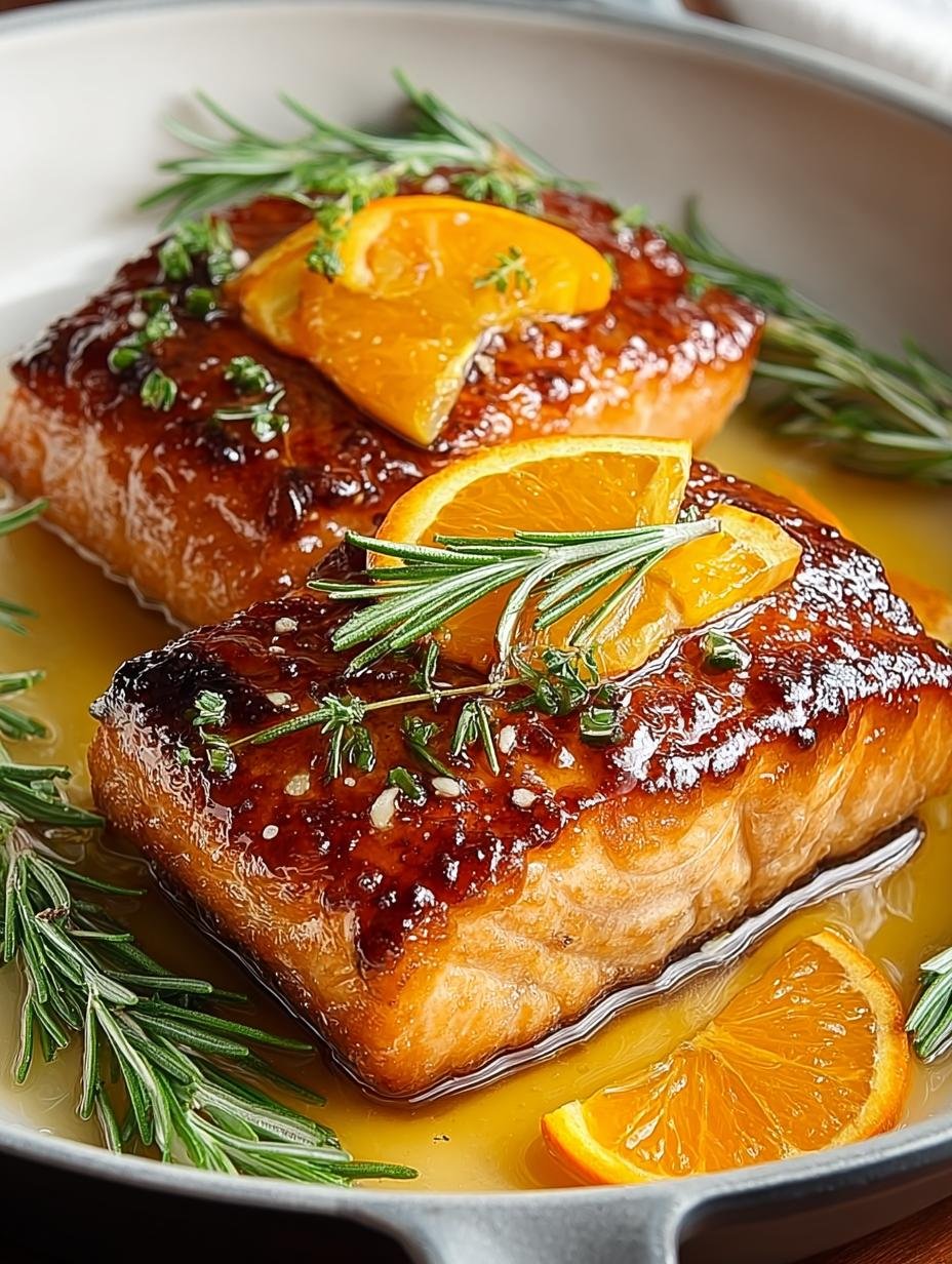 Irresistible Orange Rosemary Glazed Salmon Delight