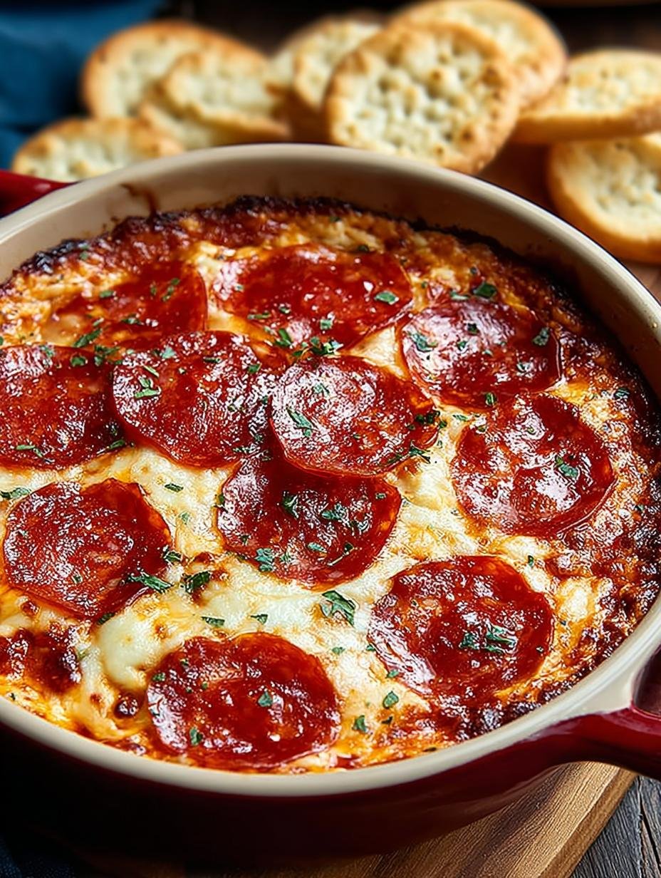 Irresistible Pepperoni Pizza Dip: 7 Cheesy Layers of Flavor - Irresistible Pepperoni Pizza Dip - additional detail