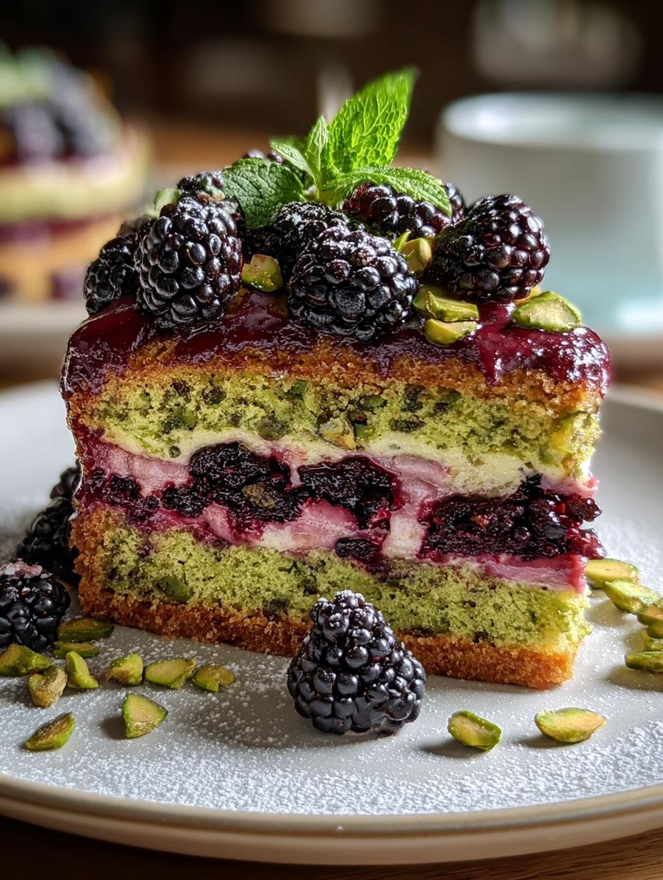 Irresistible Pistachio Blackberry Olive Cake Recipe - Irresistible Pistachio Blackberry Olive - main visual representation