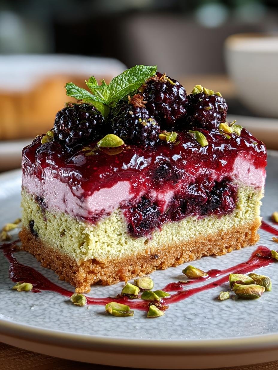 Irresistible Pistachio Blackberry Olive Cake Recipe - Irresistible Pistachio Blackberry Olive - additional detail