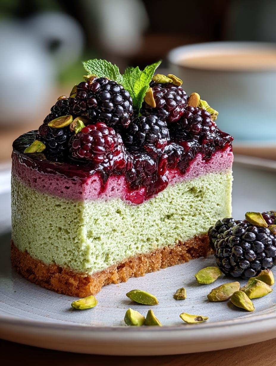 Irresistible Pistachio Blackberry Olive Cake Recipe