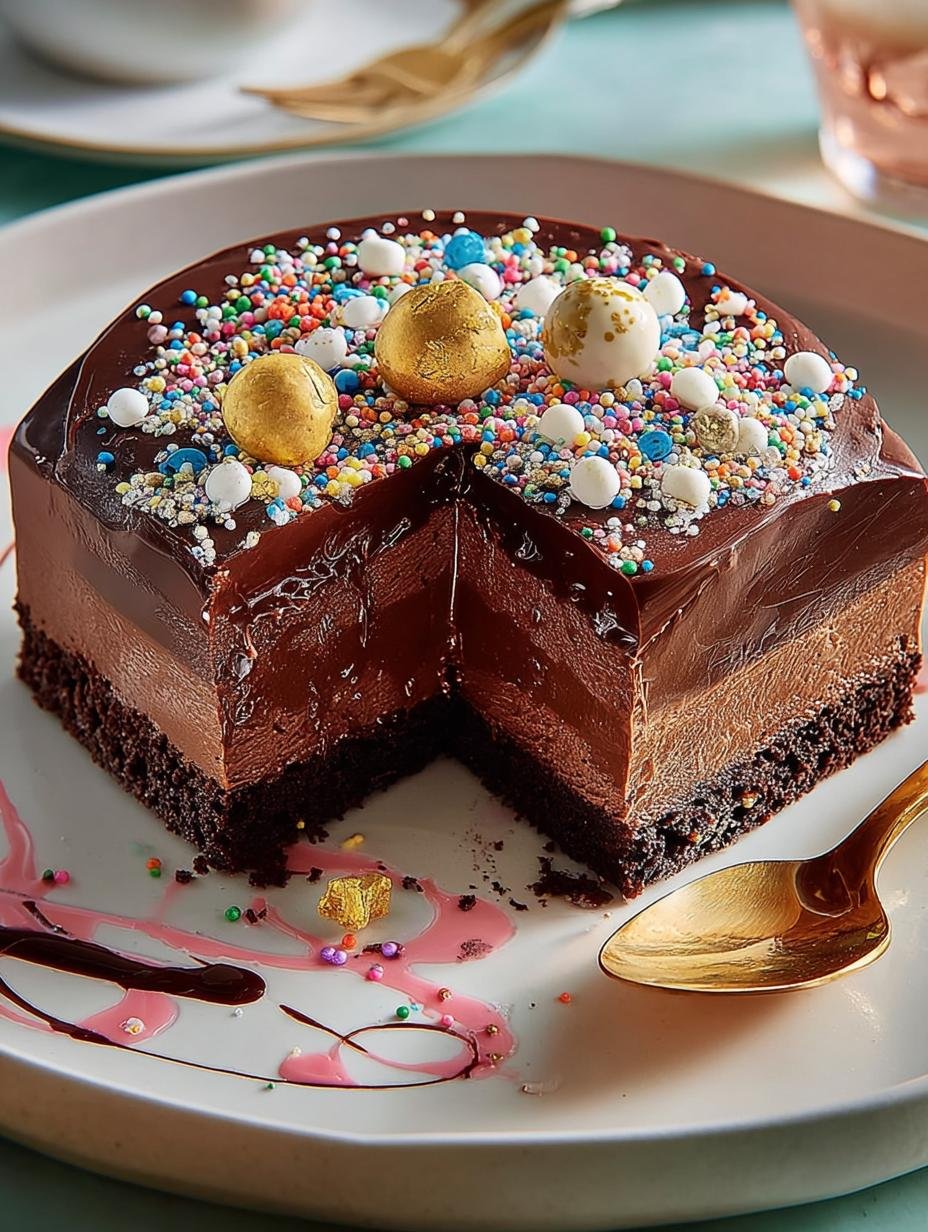 Irresistible Polka Dot Chocolate Party Cake Recipe - Irresistible Polka Dot Chocolate - additional detail