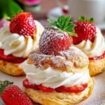 Irresistible Strawberry Cream Puffs