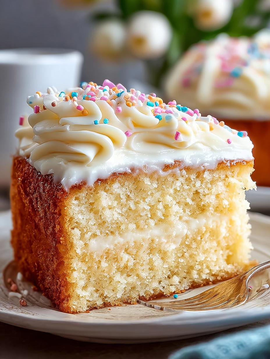 Irresistibly Moist Vanilla Cake That Everyone Loves