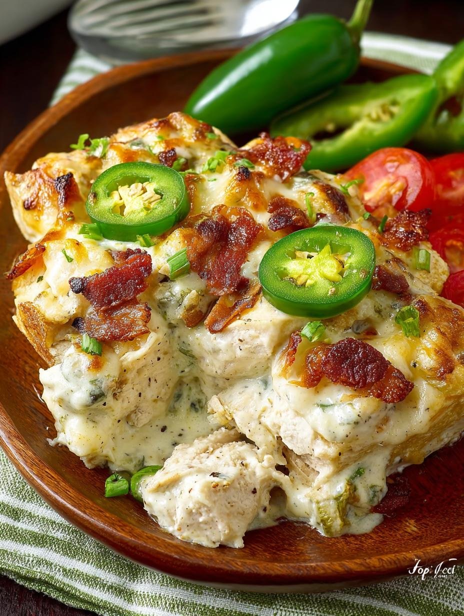 Jalapeno Popper Chicken Casserole