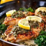 Keto Chicken Piccata Skillet