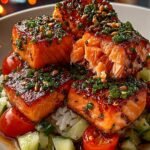 Mediterranean Salmon Cubes with