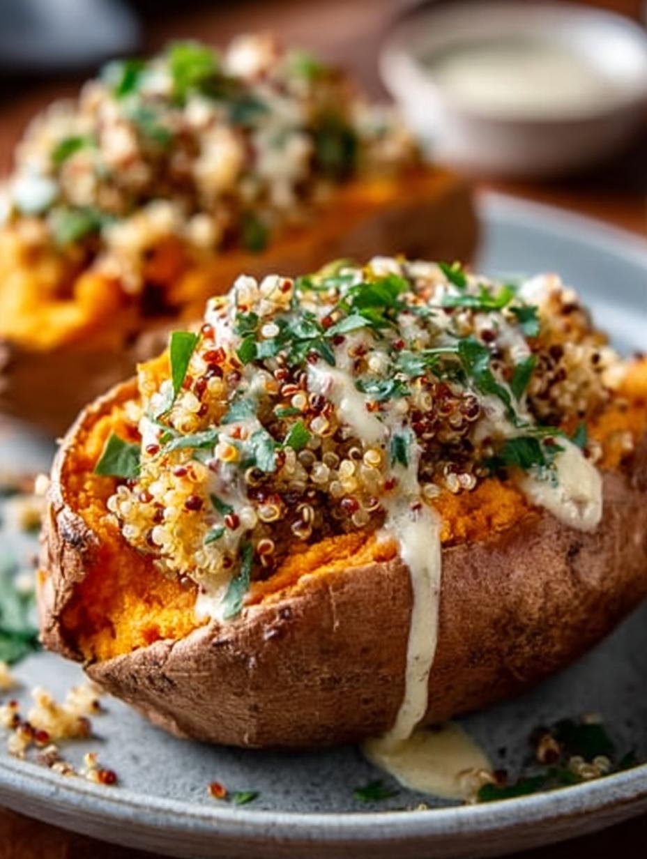 Quinoa Stuffed Sweet Potatoes