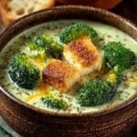 Roasted Broccoli Soup with