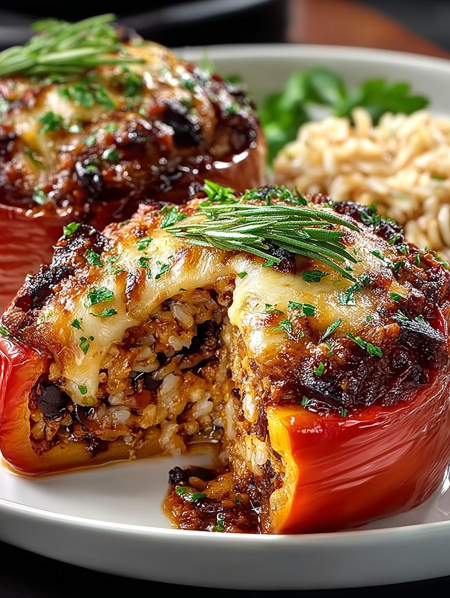 Savory Slow Cooker Stuffed Bell Peppers Delight - Savory Slow Cooker Stuffed - main visual representation