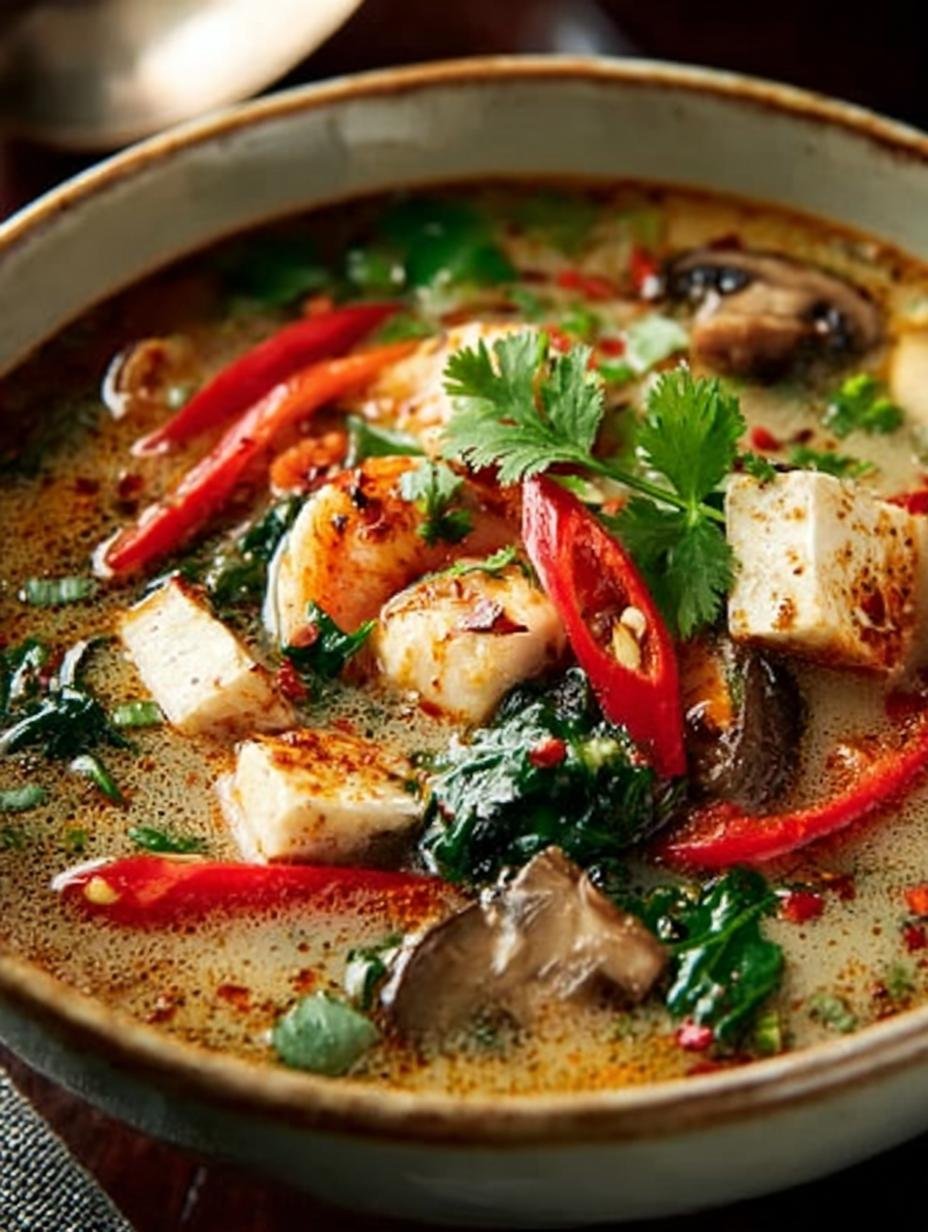 Thai Coconut Soup with Tofu: 10 Amazing Flavors to Savor - Thai Coconut Soup with - main visual representation