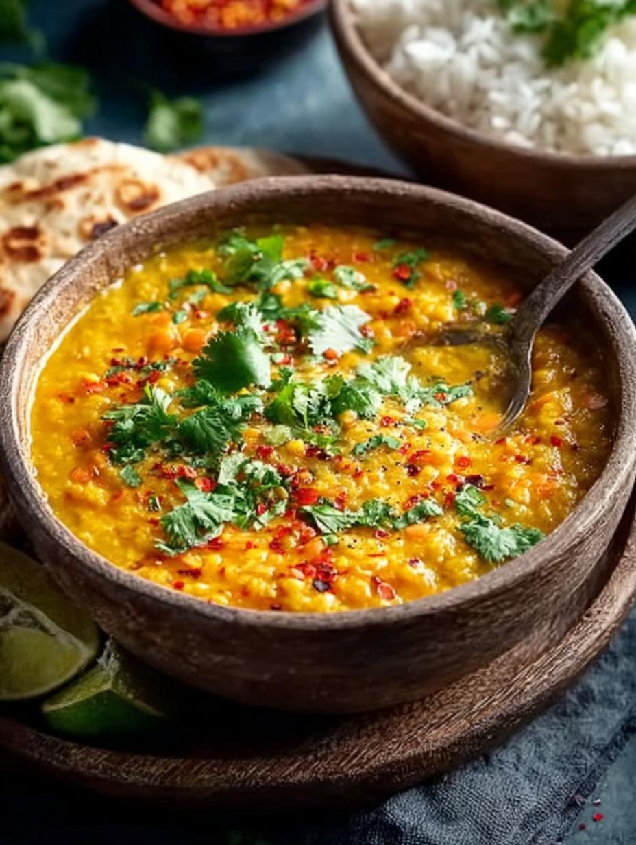 Easy Vegan Red Lentil Dal: A Comforting Delight - Vegan Red Lentil Dal - main visual representation
