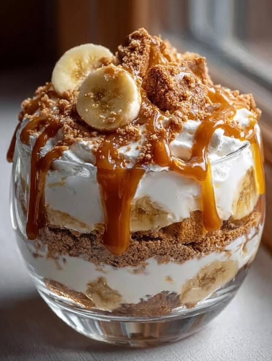 Biscoff Banana Pudding with Caramel: A Heavenly Delight - Biscoff Banana Pudding with - additional detail