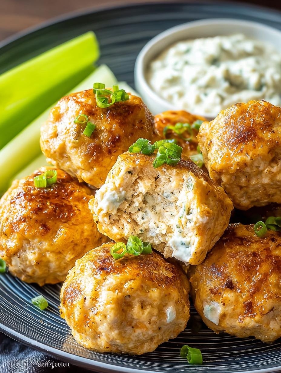 Buffalo Chicken Meatballs: 6 Irresistible Baked Delights - Buffalo Chicken Meatballs - additional detail