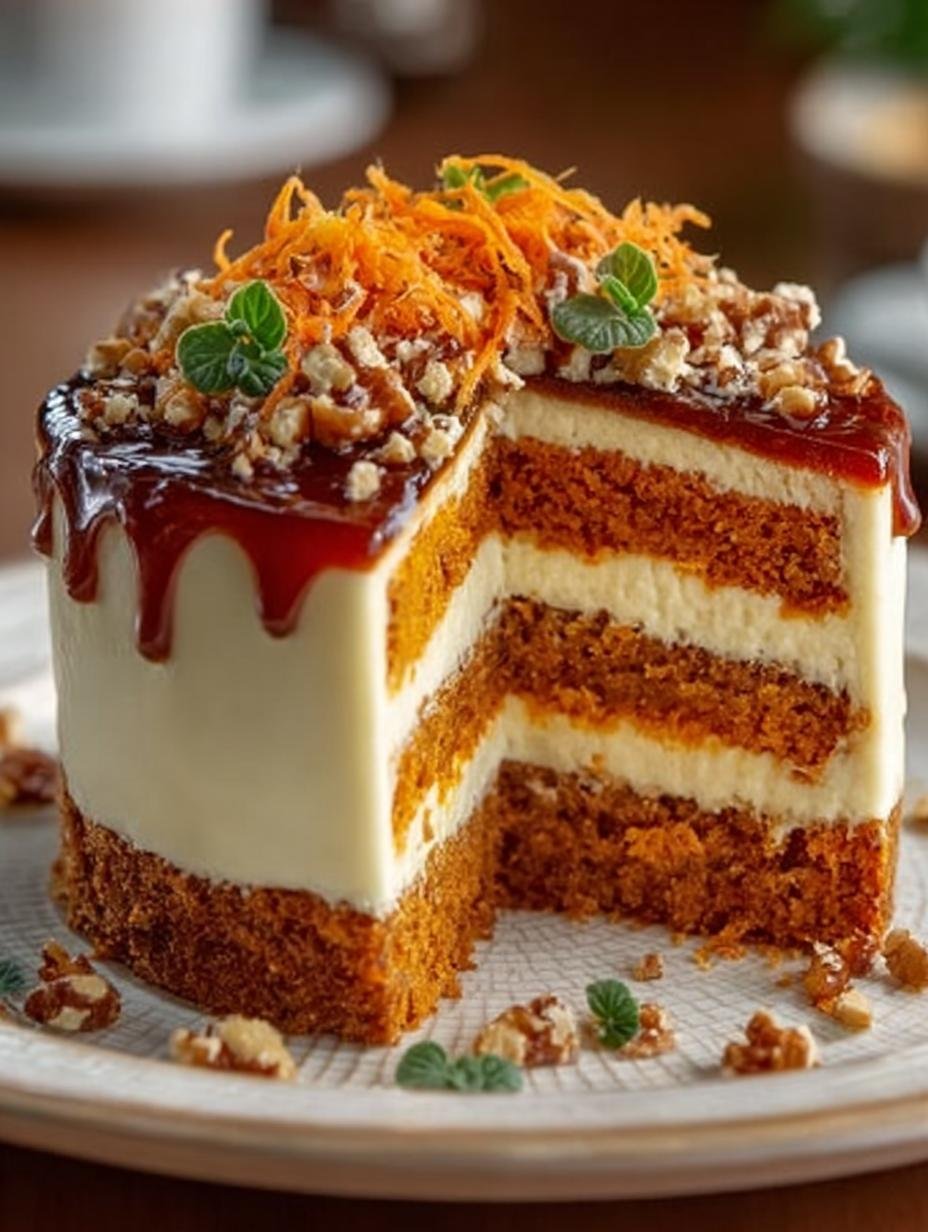 Delicious Carrot Cake Cheesecake: 7 Steps to Joyful Baking - Carrot Cake Cheesecake - additional detail