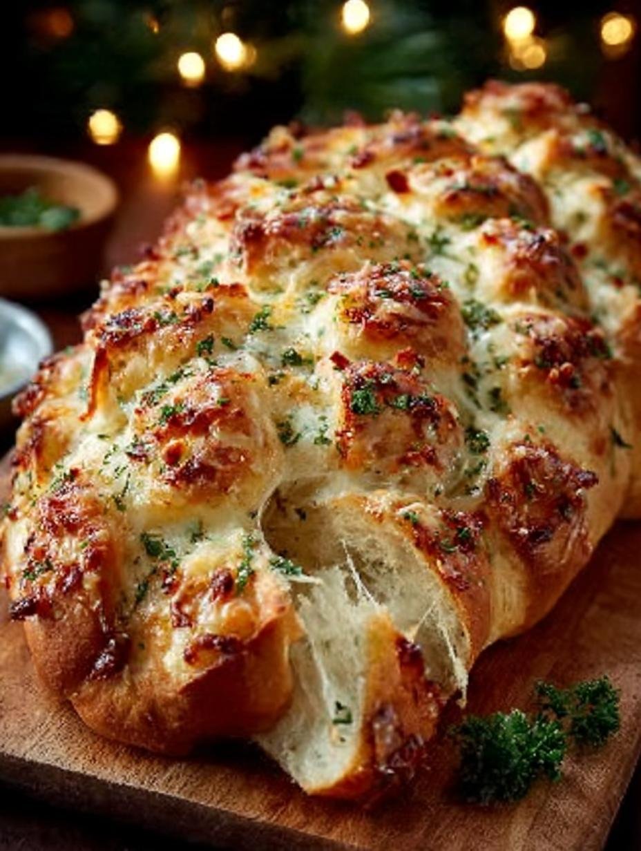 Cheesy Christmas Tree Bread: 8 Steps to Holiday Delight - Cheesy Christmas Tree Bread - additional detail