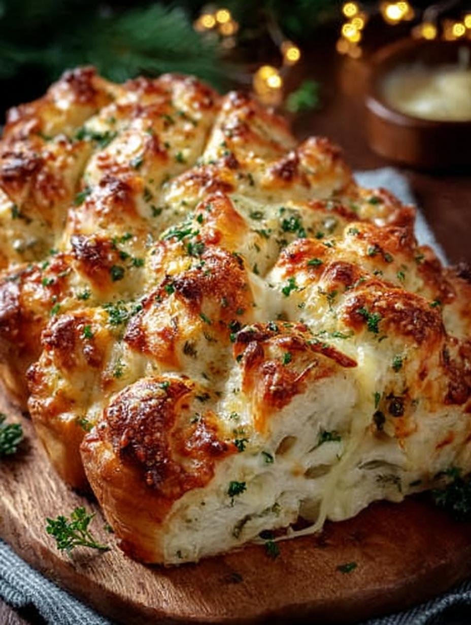 Cheesy Christmas Tree Bread: 8 Steps to Holiday Delight