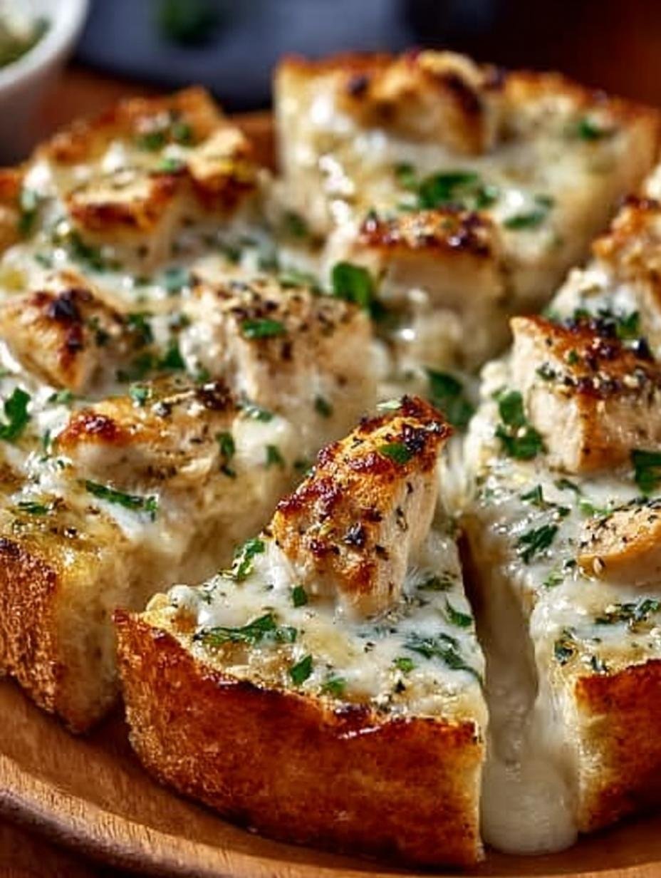 Chicken Alfredo Garlic Bread: 7 Steps to Deliciousness