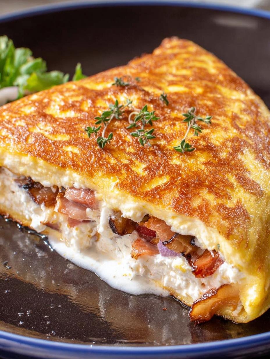 Delicious Cottage Cheese Omelet Recipe in 8 Minutes - Cottage Cheese Omelet - main visual representation