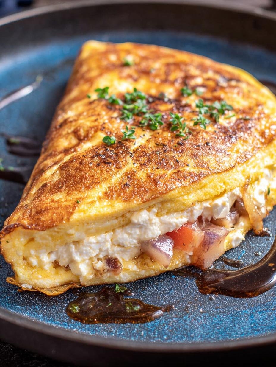 Delicious Cottage Cheese Omelet Recipe in 8 Minutes