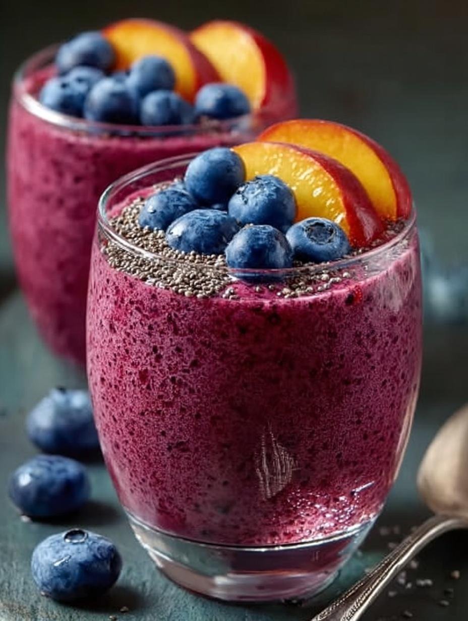 Creamy Blueberry Peach Chia: A Delightful Summer Treat - Creamy Blueberry Peach Chia - additional detail