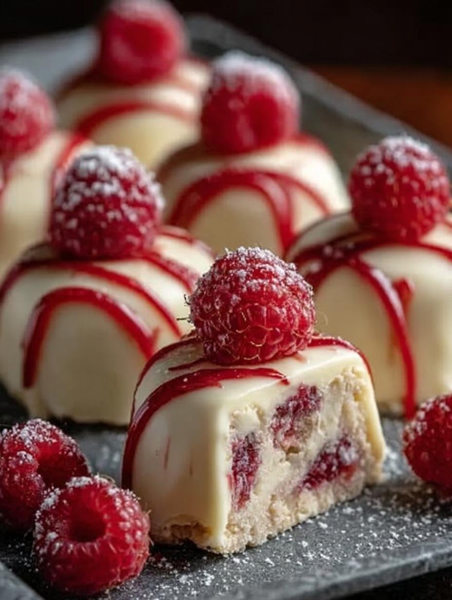Decadent White Chocolate Raspberry Cheesecake Balls Recipe - Decadent White Chocolate Raspberry - main visual representation
