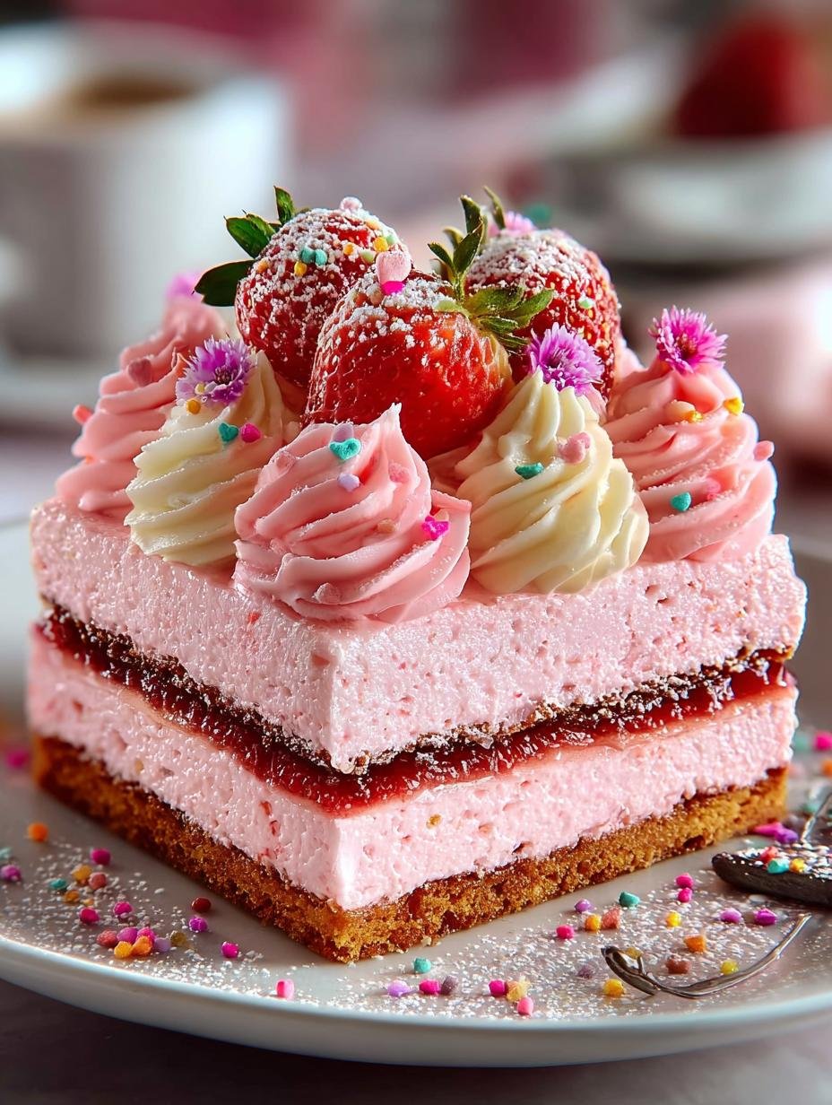 Delightful Valentines Day Pink Confetti Cake Recipe