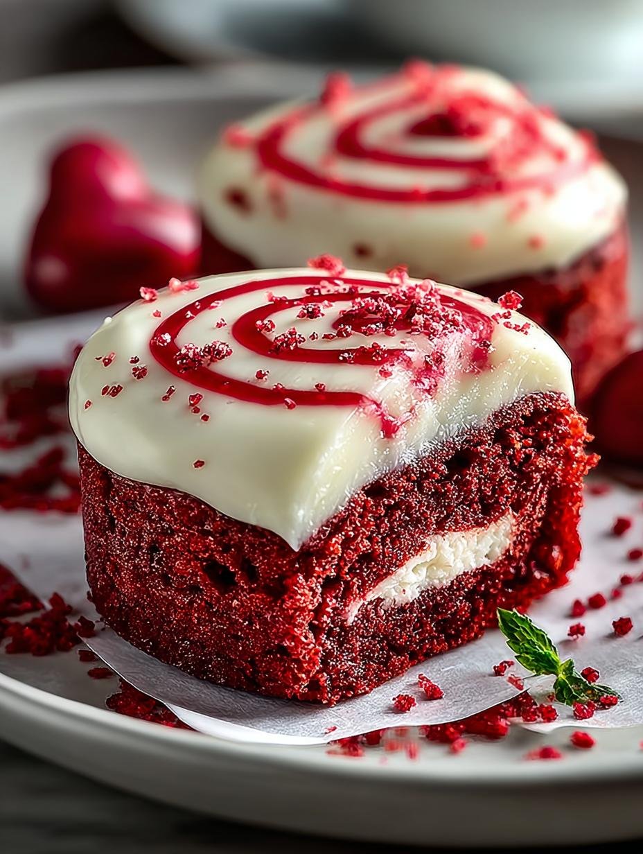 Indulge Red Velvet Valentines: 12 Romantic Cinnamon Rolls - Indulge Red Velvet Valentines - additional detail