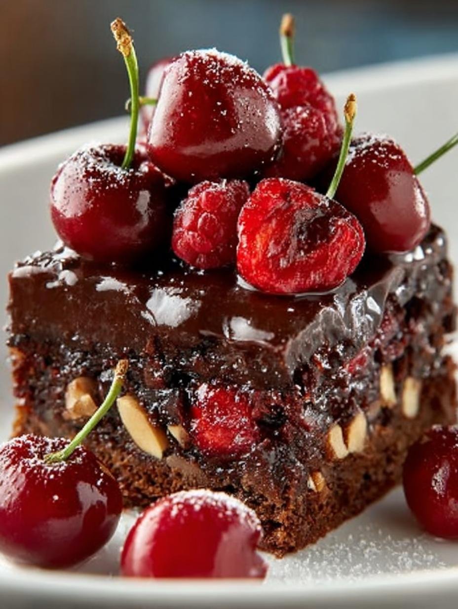 Irresistible Chocolate Cherry Magic Bars: 7 Layers of Bliss - Irresistible Chocolate Cherry Magic - additional detail