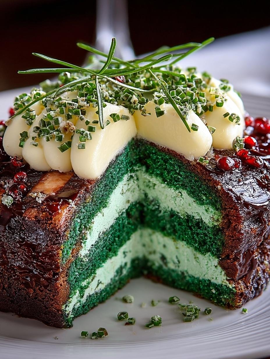 Irresistible Patricks Day Green Velvet Cheesecake Cake