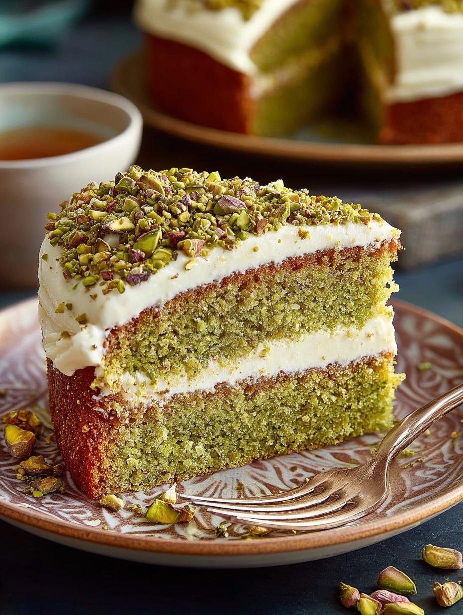 Irresistible Pistachio Cake For