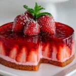 Irresistible Strawberry Jello Cake
