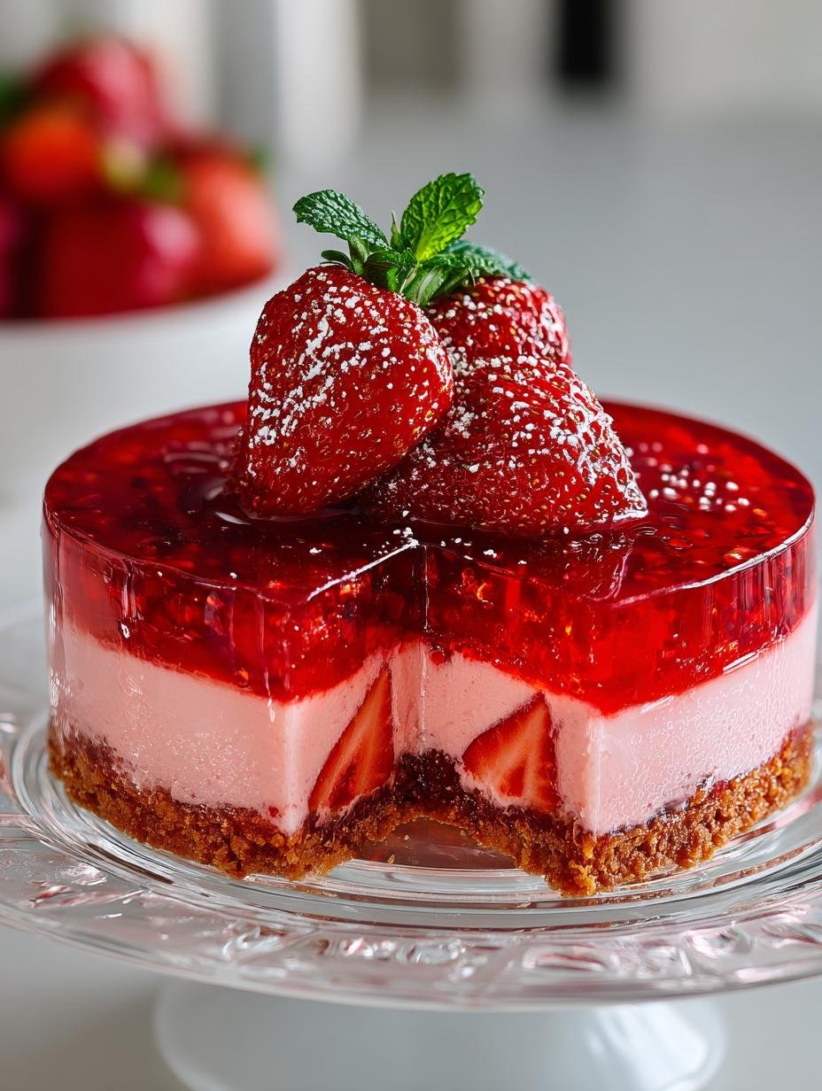 Irresistible Strawberry Jello Cake: A Summer Delight - Irresistible Strawberry Jello Cake - additional detail