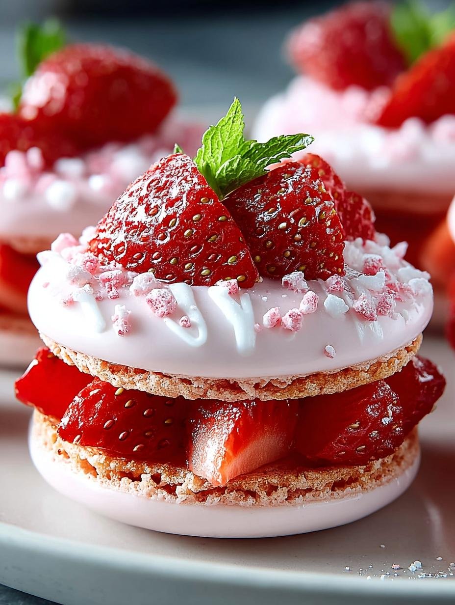 Irresistible Valentines Day Strawberry Macarons to Impress