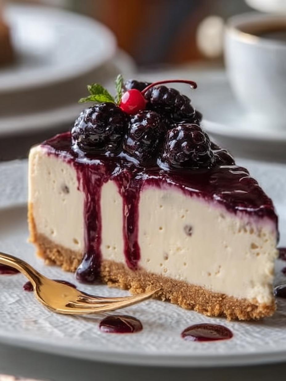 Indulge in Mulberry Earl Grey Cheesecake Delight