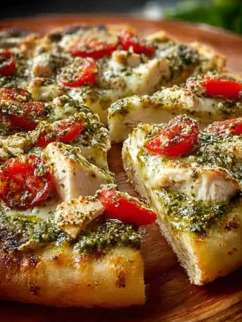Pesto Chicken Pizza