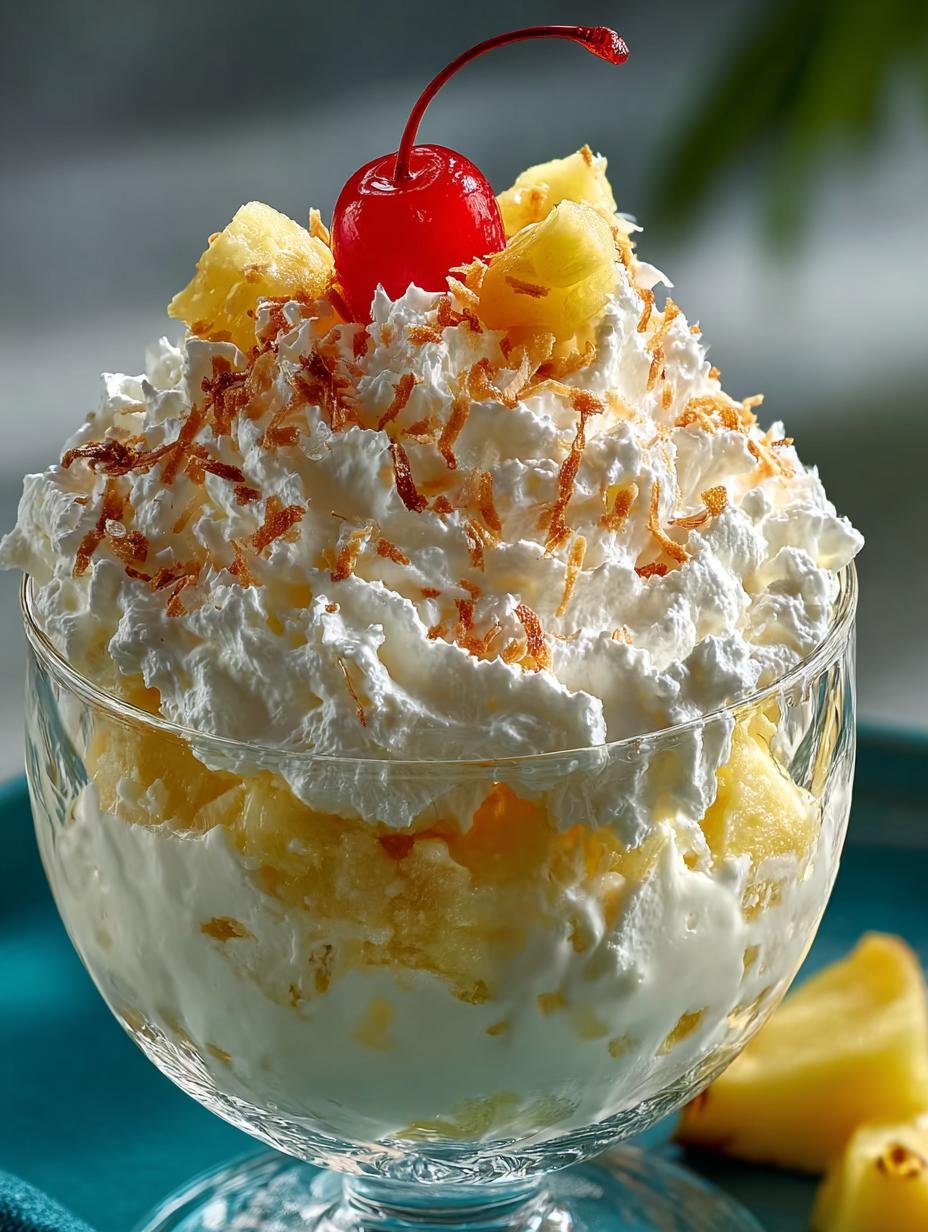 Pina Colada Fluff Dessert: 7 Irresistible Summer Treats - Pina Colada Fluff Dessert - main visual representation