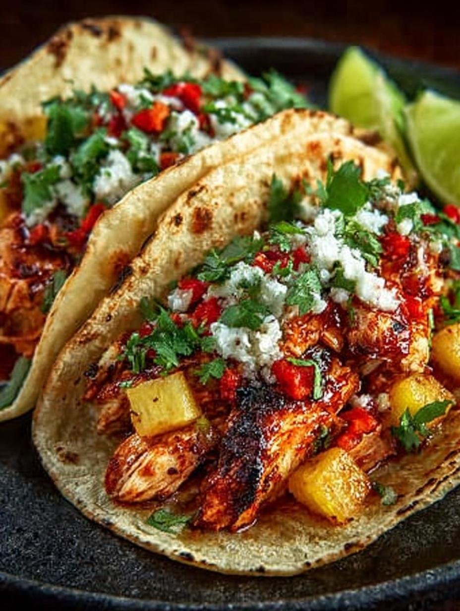 Pineapple Chicken Tacos Incredible with Amazing Flavors - Pineapple Chicken Tacos Incredible - main visual representation