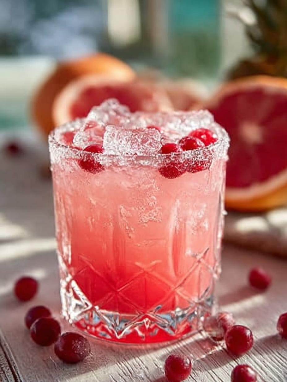 Irresistible Pink Lady Punch Incredible with vibrant fruits and fizz in a punch bowl